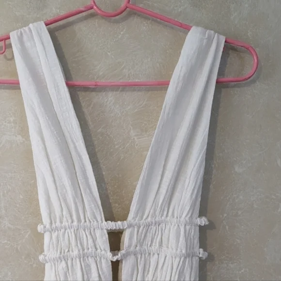 L*Space Kira Swim Cover-up Dress Cream White